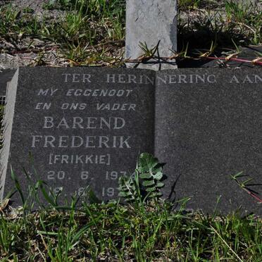 MOSTERT Barend Frederik 1934-1979