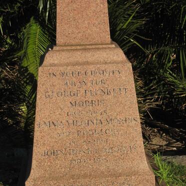 MORRIS George Plunkett 1868-1935 &amp; Emma Regina ROBRECHT 1872-1961 :: MORRIS John Henry 1904-1915