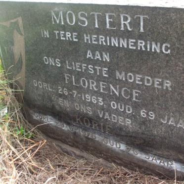 MOSTERT Korie -1970 &amp; Florence -1963
