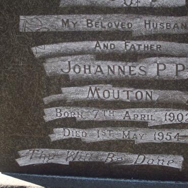 MOUTON Johannes P.P. 1902-1954
