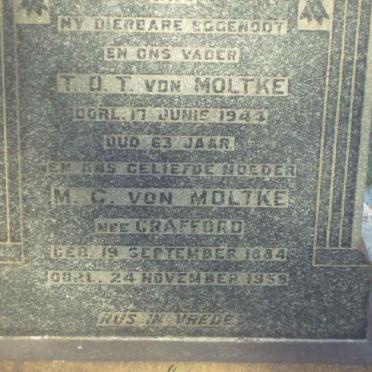 MOLTKE T.D.T., von -1944 &amp; M.C. CRAFFORD 1884-1958