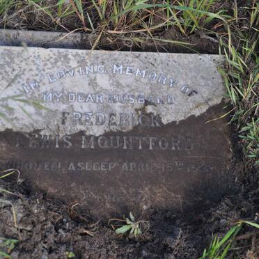 MOUNTFORD Frederick Lewis -192?