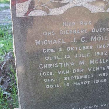 MOLLER Michael J.C. 1882-1942 &amp; Christina M. van der VENTER 1887-1949