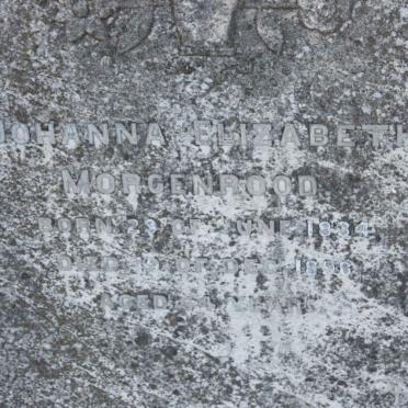 MORGENROOD Johanna Elizabeth 1834-1898