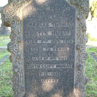 MOUAT Charles Thomas Watts -1919 &amp; Edith Clift -1922