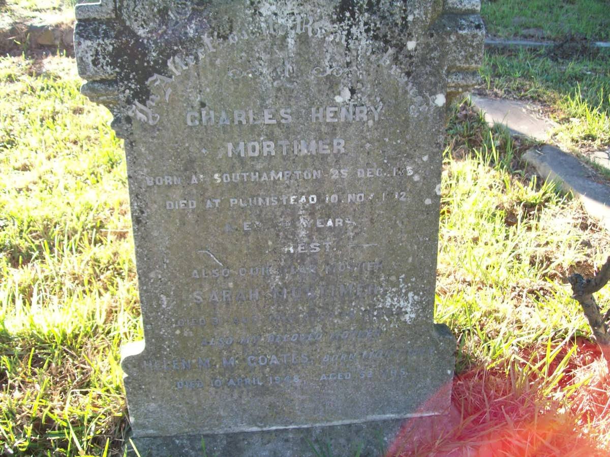 MORTIMER Charles Henry ??-1912