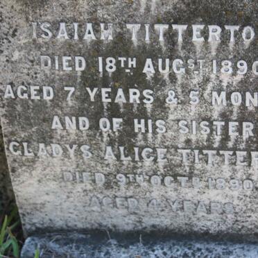 TITTERTON Isaiah -1890 :: TITTERTON Gladys Alice -1890