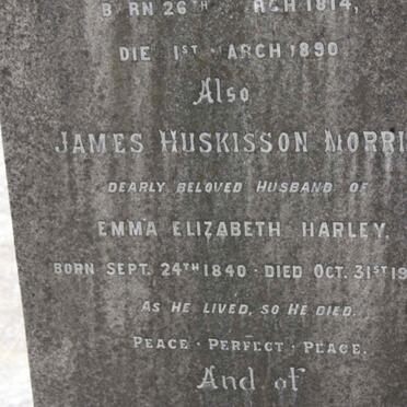 MORRIS James HUSKISSON 1840-1902