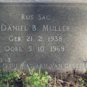 MULLER Daniel B. 1938-1969