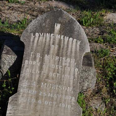 MURISON I.B. 1880-1918 :: MURISON K.A. 1872-1918