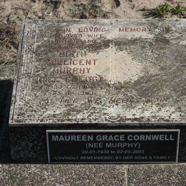 MURPHY Edith Millicent nee CLEGG 1907-1983 :: CORNWELL Maureen Grace nee MURPHY 1939-2003