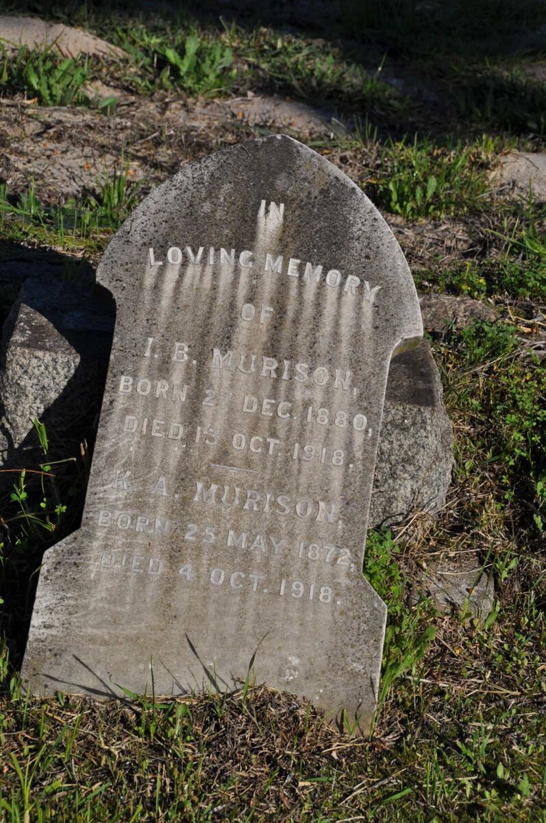 MURISON I.B. 1880-1918 :: MURISON K.A. 1872-1918