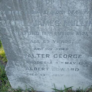 MULLINS George James -1921 :: MULLINS Walter George -1950 :: MULLINS Albert Edward -1950