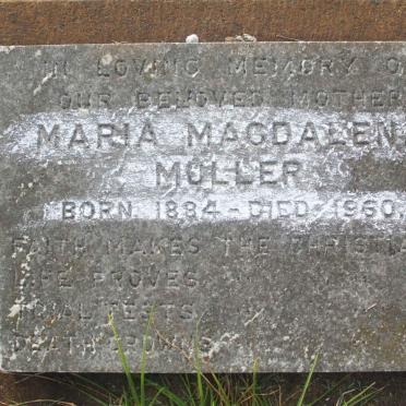 MULLER Maria Magdalena 1884-1960