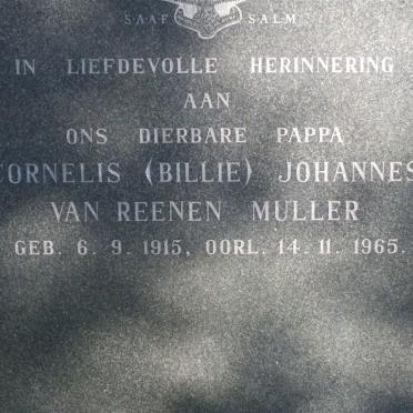 MULLER Cornelis Johannes van Reenen 1915-1965