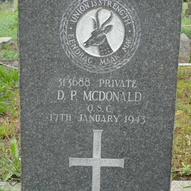 McDONALD D.P. -1943