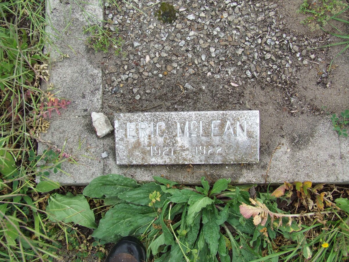 McLEAN Eric 1921-1922