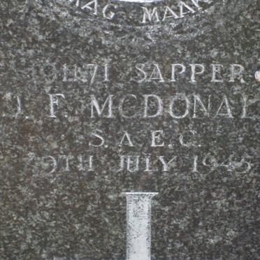 McDONALD J.F. -1945