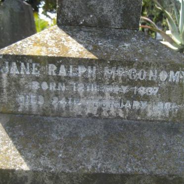 McCONOMY Jane Ralph 1837-1901