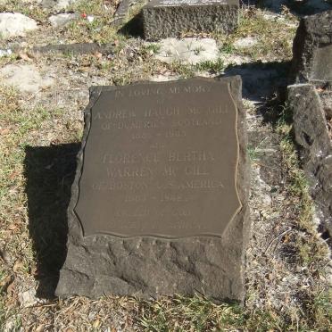 McGILL Andrew Haugh 1885-1963 &amp; Florence Bertha Warren 1883-1942