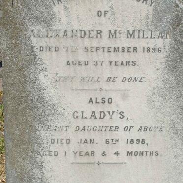 McMILLAN Alexander -1896 :: McMILLAN Gladys -1898