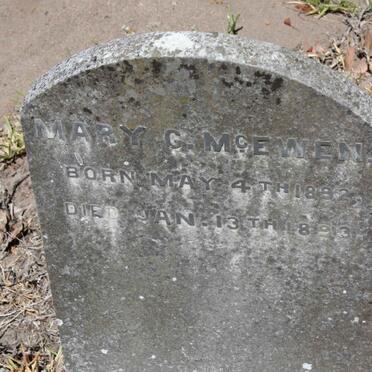 McEWEN Mary 1892-1893