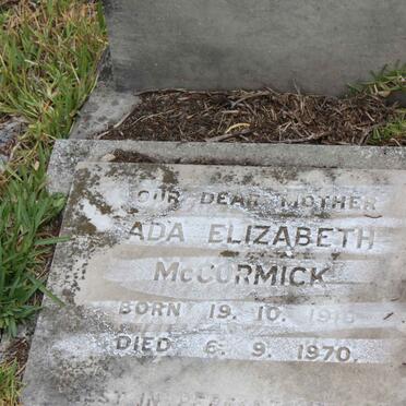 McCORMICK Ada Elizabeth 1910-1970