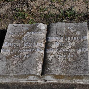 MILLER George Thurlow -1927 :: MILLER Edith -1913