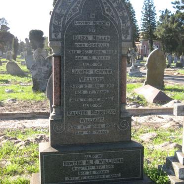 MILLER :: GOODALL :: WILLIAMS