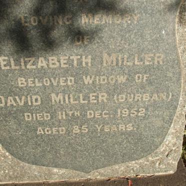 MILLER Elizabeth -1952