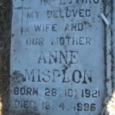 MISPLON Anne 1921-1986
