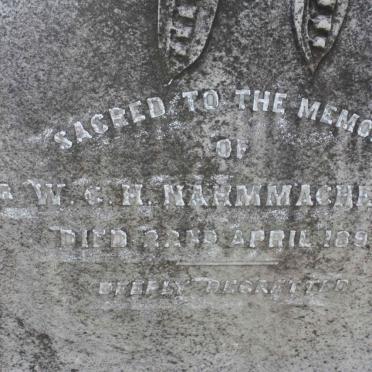 NAHMMACHER W.C.H.- 1897