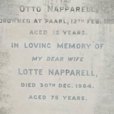 NAPPARELL Otto -1921 :: NAPPARELL Lotte -1984