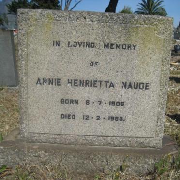 NAUDE Annie Henrietta 1906-1968
