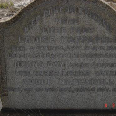 NAPPARELL Adolf 1875-1955 &amp; Louise 1874-1942