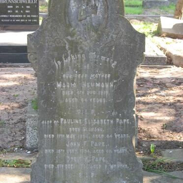 NEUMANN Maria -1910 :: PAPE Pauline Elizabeth nee NEUMANN -1905