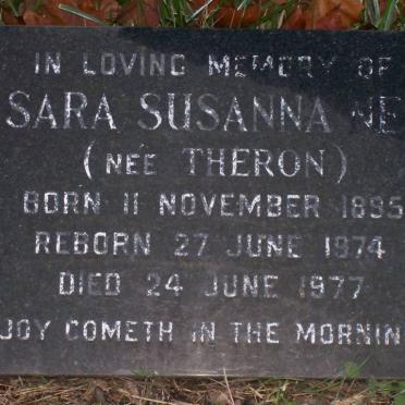 NEL Sara Susanna nee THERON 1895-1977