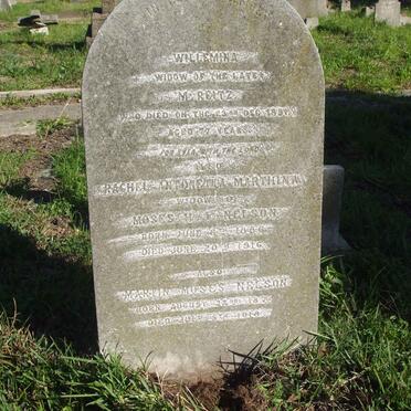 REITZ  Willemina -1897 :: NELSON Rachel A.M. 1856-1916 :: NELSON Martin Moses 187?-1918