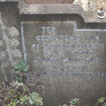 NEL Jacoba Wilhelmina nee BURGER  ?-1955