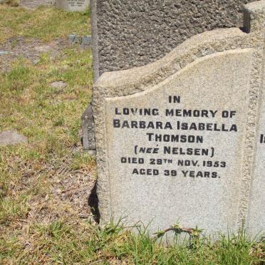 THOMSON Barbara Isabella nee NELSEN -1953
