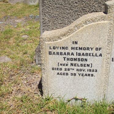 THOMSON Barbara Isabella nee NELSEN -1953