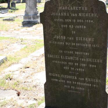 NIEKERK Jacob, van -1875 &amp; Margaretha Johanna -1884 