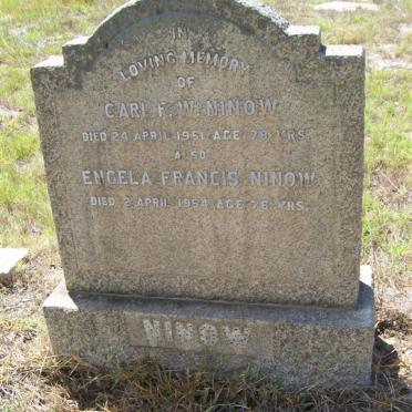 NINOW Carl F.W. -1951 &amp; Engela Francis -1954