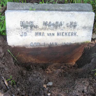 NIEKERK Maria Magdalena Johanna, van 1920-1929