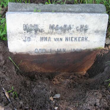 NIEKERK Maria Magdalena Johanna, van 1920-1929
