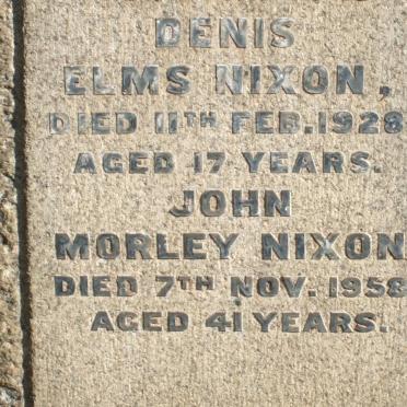 NIXON Denis Elms -1928 :: NIXON John Morley -1958