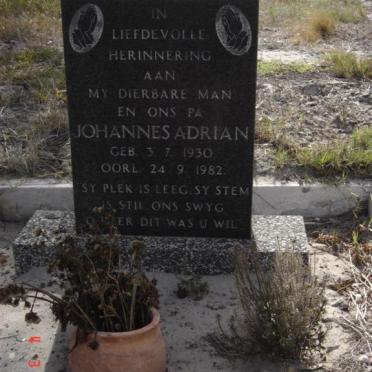 NIEKERK Johannes Adrian, van 1930-1982