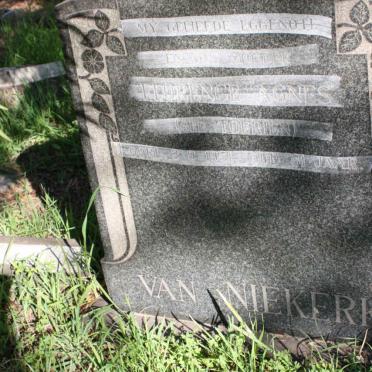 NIEKERK Florence Agnes, van nee TOERIEN -1951