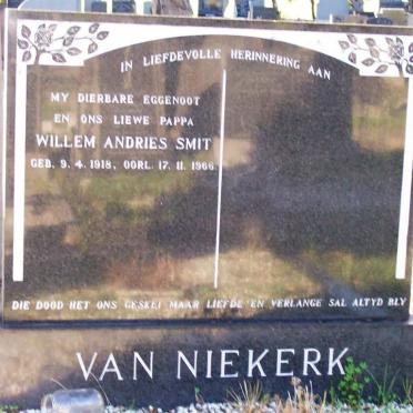 NIEKERK Willem Andries Smit, van 1918-1966