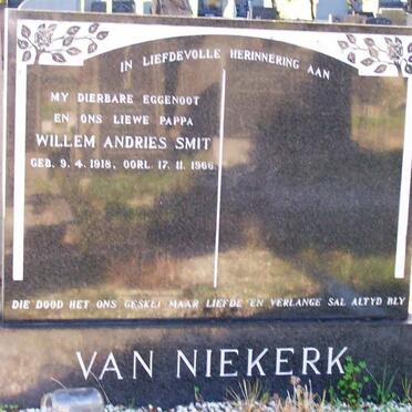 NIEKERK Willem Andries Smit, van 1918-1966
